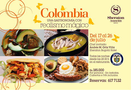 Festival de comida colombiana en el Hotel Sheraton