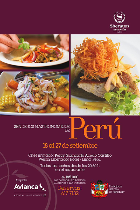 Festival Senderos gastronómicos del Perú en el Sheraton Hotel