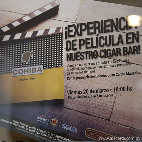 Experiencia cine y habanos