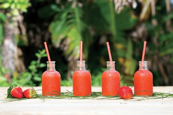 Caipiriña de Frutillas con Jengibre